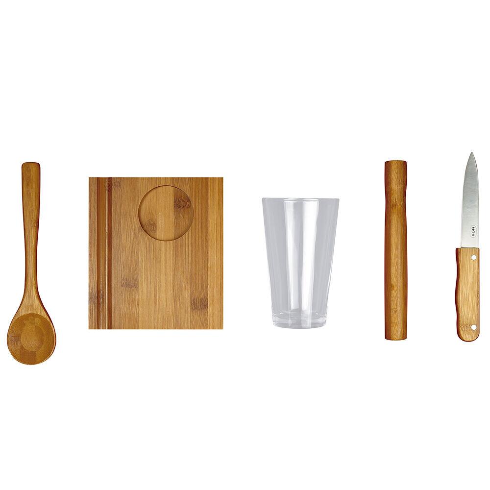 Conjunto para Caipirinha Mor 5 Peças Bambu