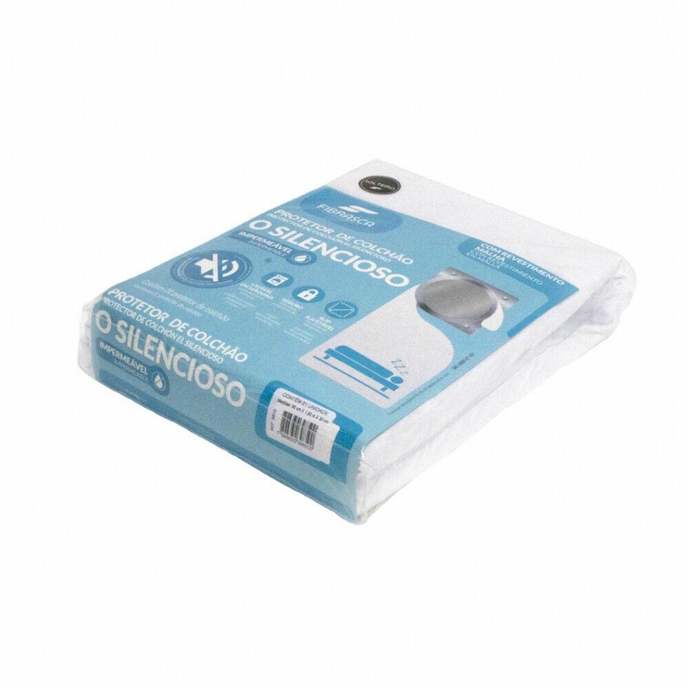 Protetor de Colchão O Silencioso Fibrasca Solteiro 90x190cm Branco