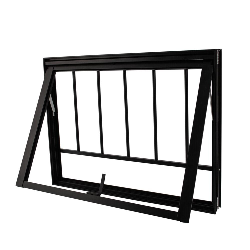 Janela Maxim-ar Alumínio CRV 60x80cm Black Nobre Preta