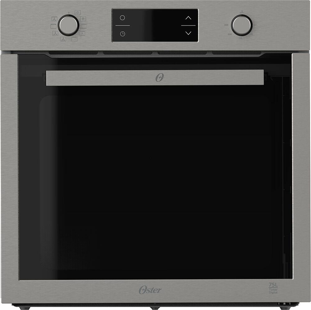 Forno Elétrico de Embutir OFOR7591 75L Preto/Inox Oster