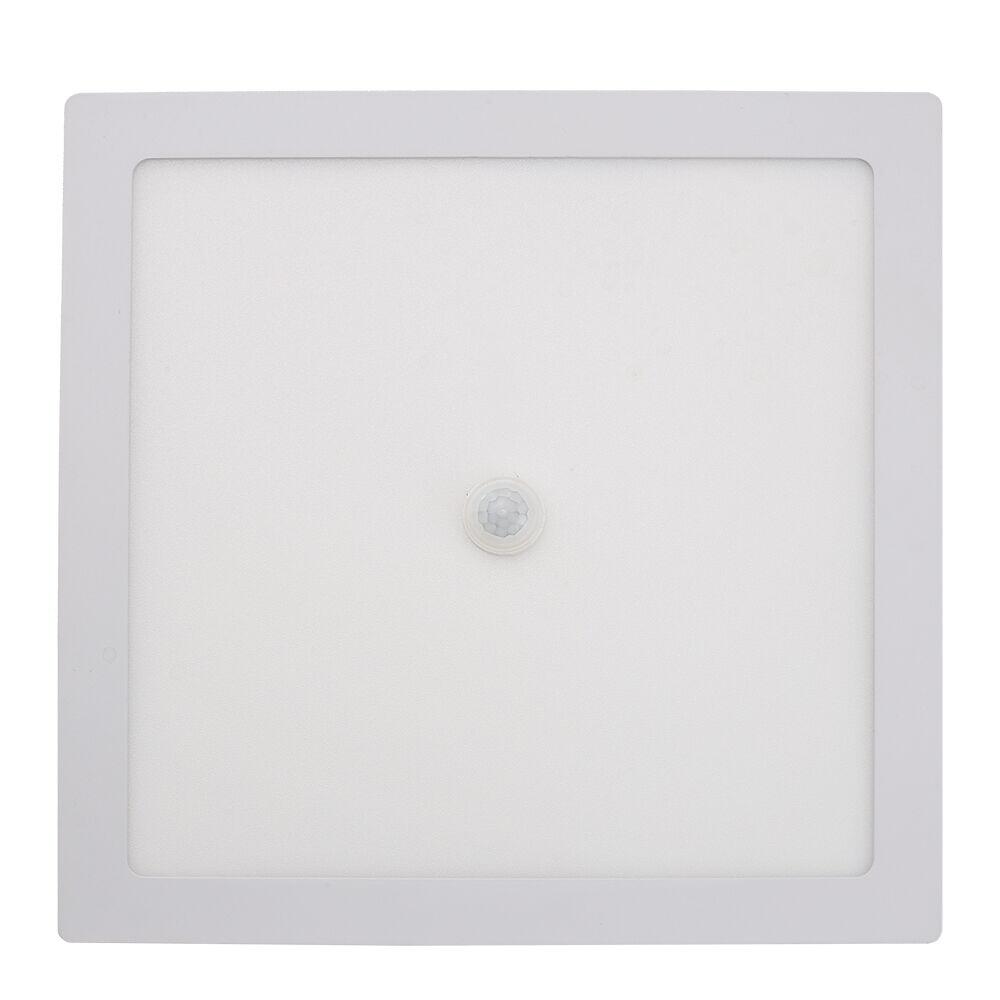 Painel LED Sobrepor 18W 6500K Motion Sensor Branco Quadrado RLMS22186BC Luz Branca Bronzearte