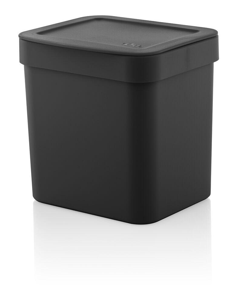 Lixeira para Pia com Tampa Trium 2,5L Preto Martiplast