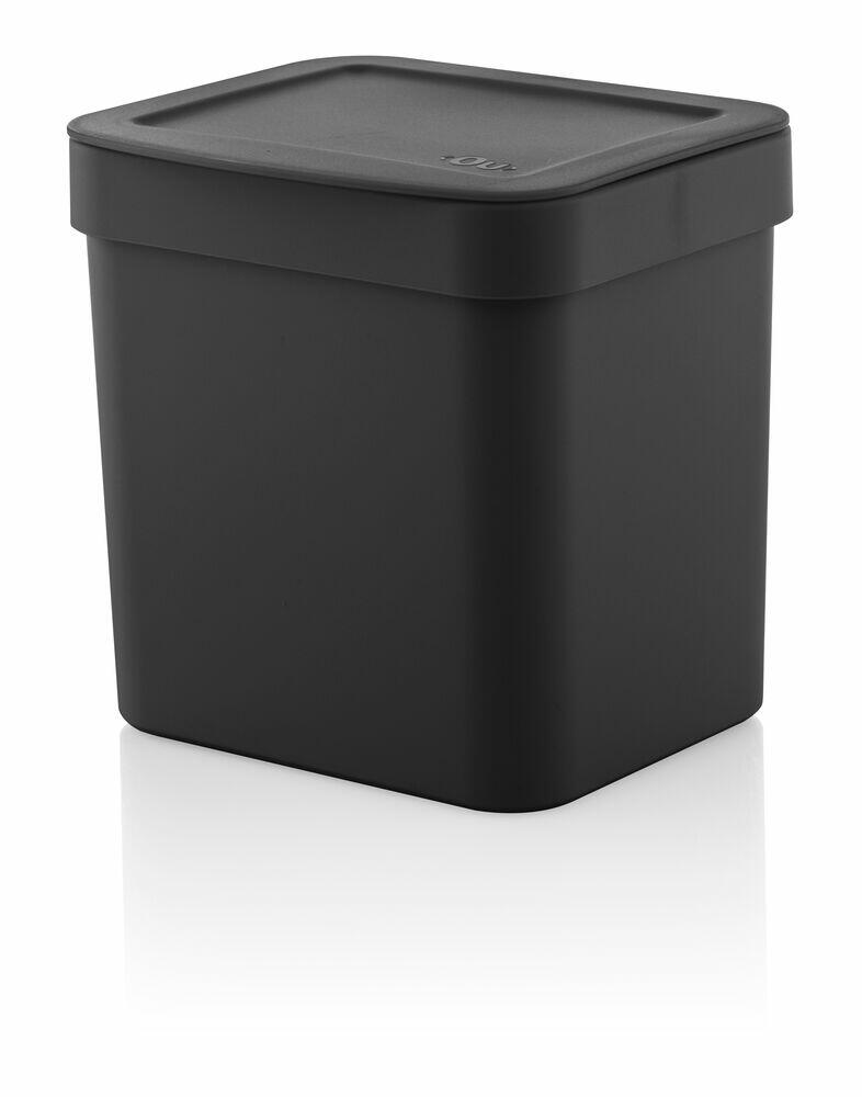 Lixeira para Pia com Tampa Trium 4,7L Preto Martiplast