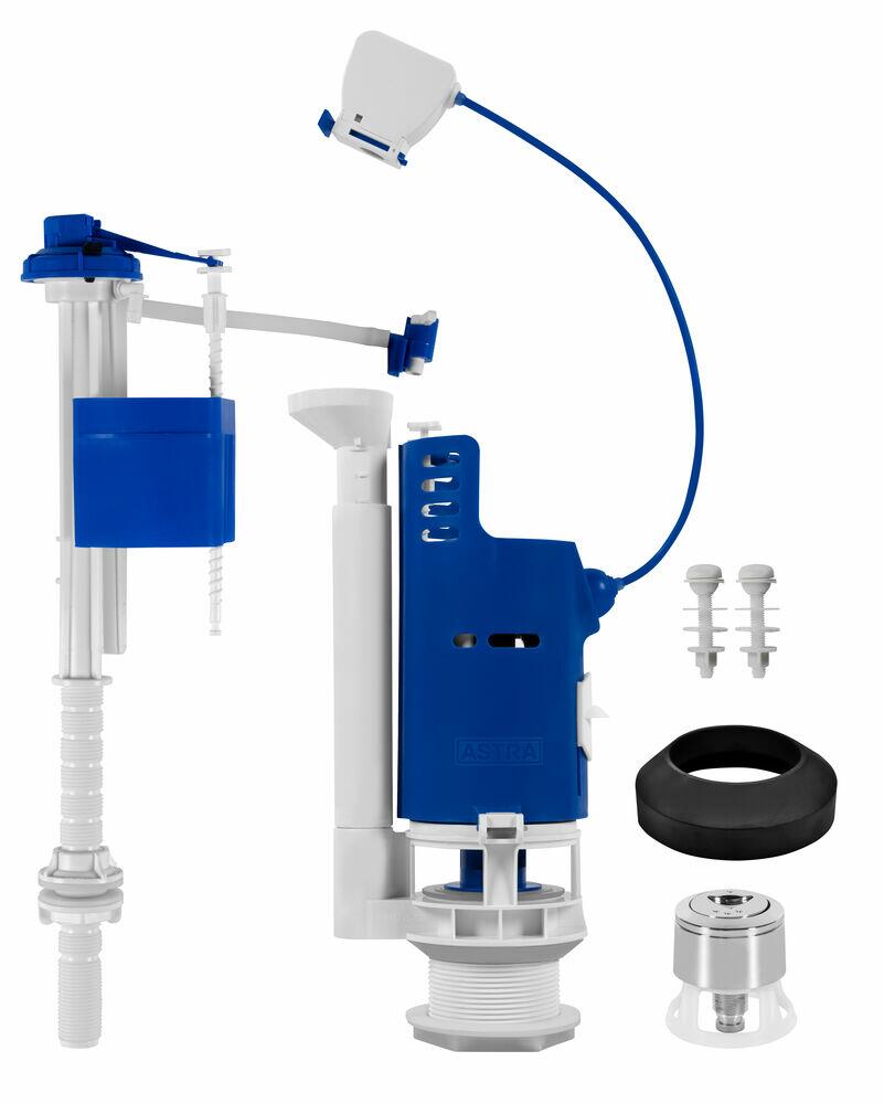 Kit Mecanismo Universal para Caixa Acoplada Astra MDU2/R Branco/Azul
