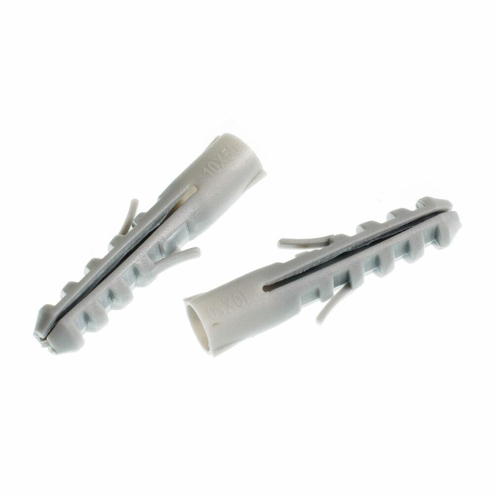 Bucha para Concreto Bemfixa 10mm Plastico Cinza