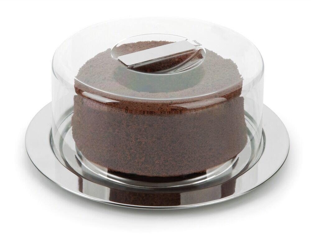Prato para Bolo Forma Inox Vision 25cm Inox