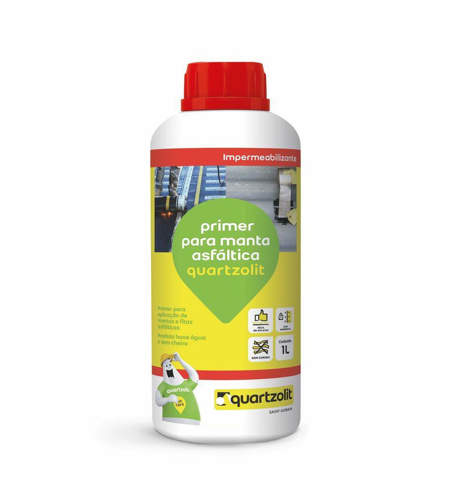 Impermeabilizante Quartzolit Primer Asfáltico 1L Marrom Escuro