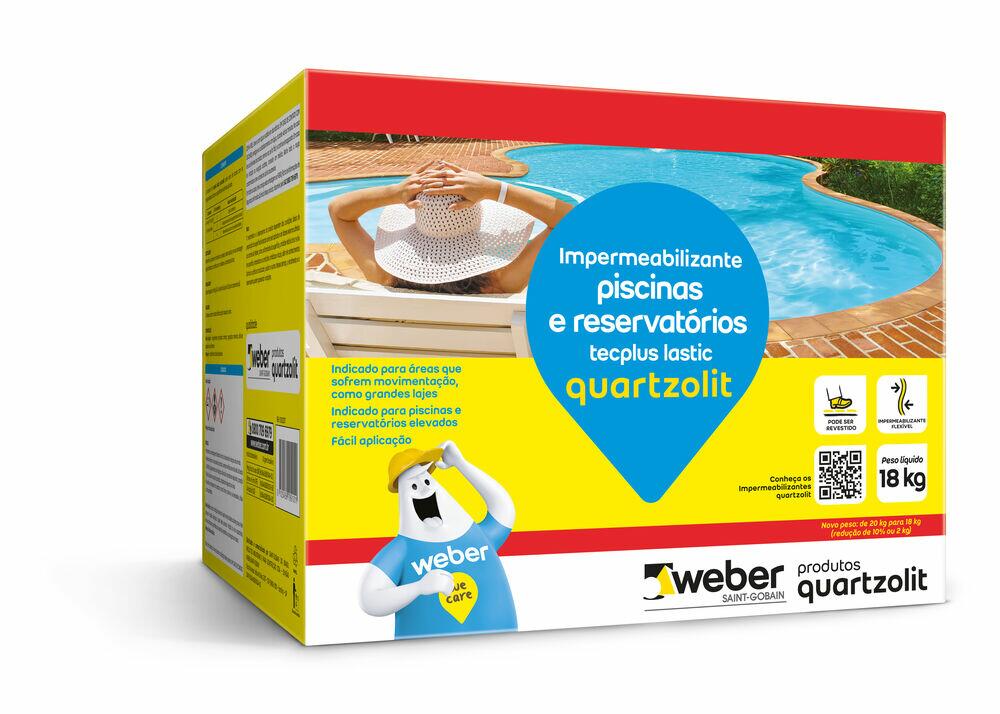Impermeabilizante Tecplus Lastic 18kg Cinza Quartzolit