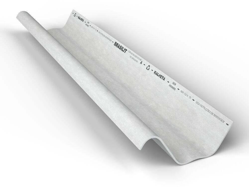 Telha Canalete 47 Brasilit 0,47x4,00mx8mm Cinza