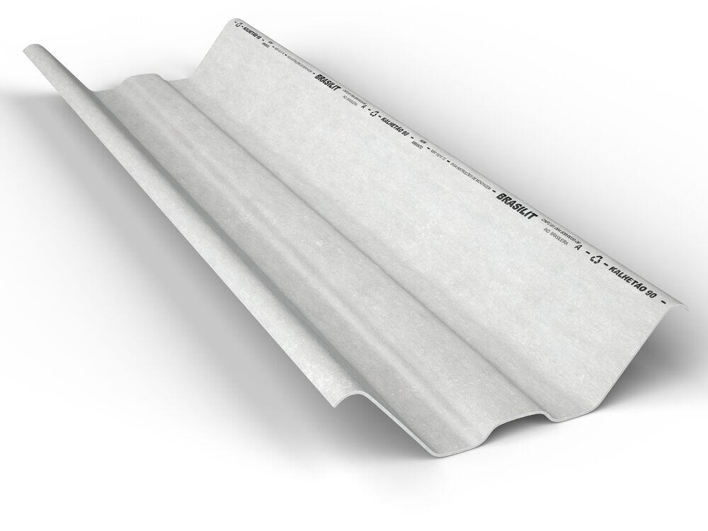 Telha Canalete 90 0,90x7,40mx8mm Cinza Brasilit