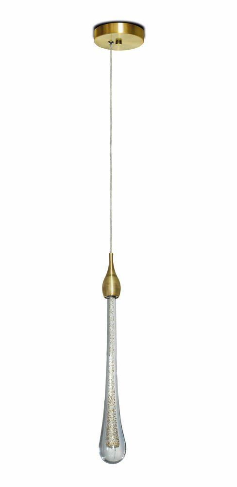 Pendente LED Shine 3000K 2W Dourado Luz Amarela Spot Line