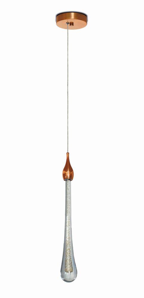Pendente LED Shine 3000K 2W Cobre Polido Luz Amarela Spot Line