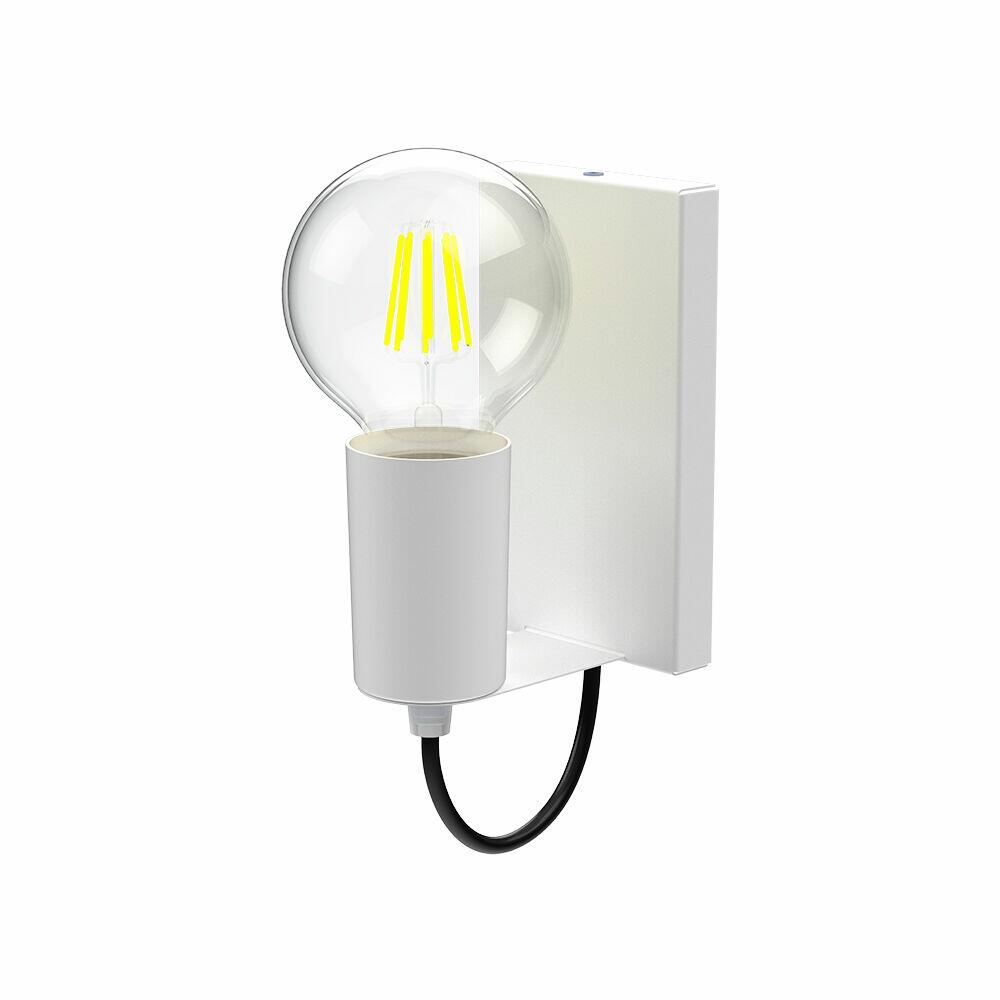 Arandela 1 Lâmpada E27 Bilboquê Branco Taschibra