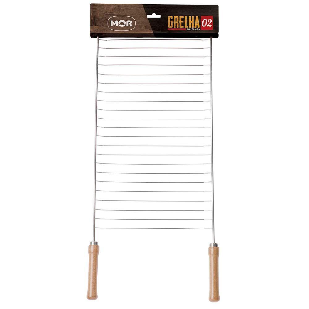 Grelha para Churrasco Simples Aço Cromado Mor