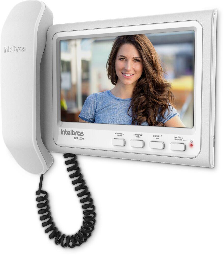 Módulo Interno para Vídeo Porteiro IVR 1070 HS Branco Intelbras