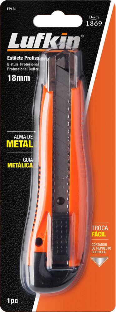 Estilete Profissional Apex 18mm Laranja Lufkin
