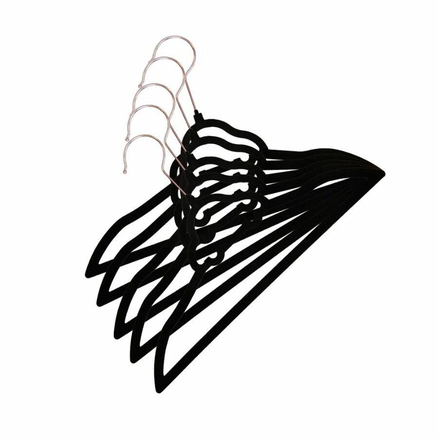 Cabide Infantil Vizapi 33x21cm 05 Peças Preto