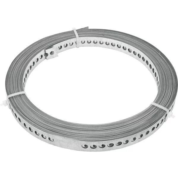 Fita de aço perfurada 17mm x 0,40mm x 30m Vonder