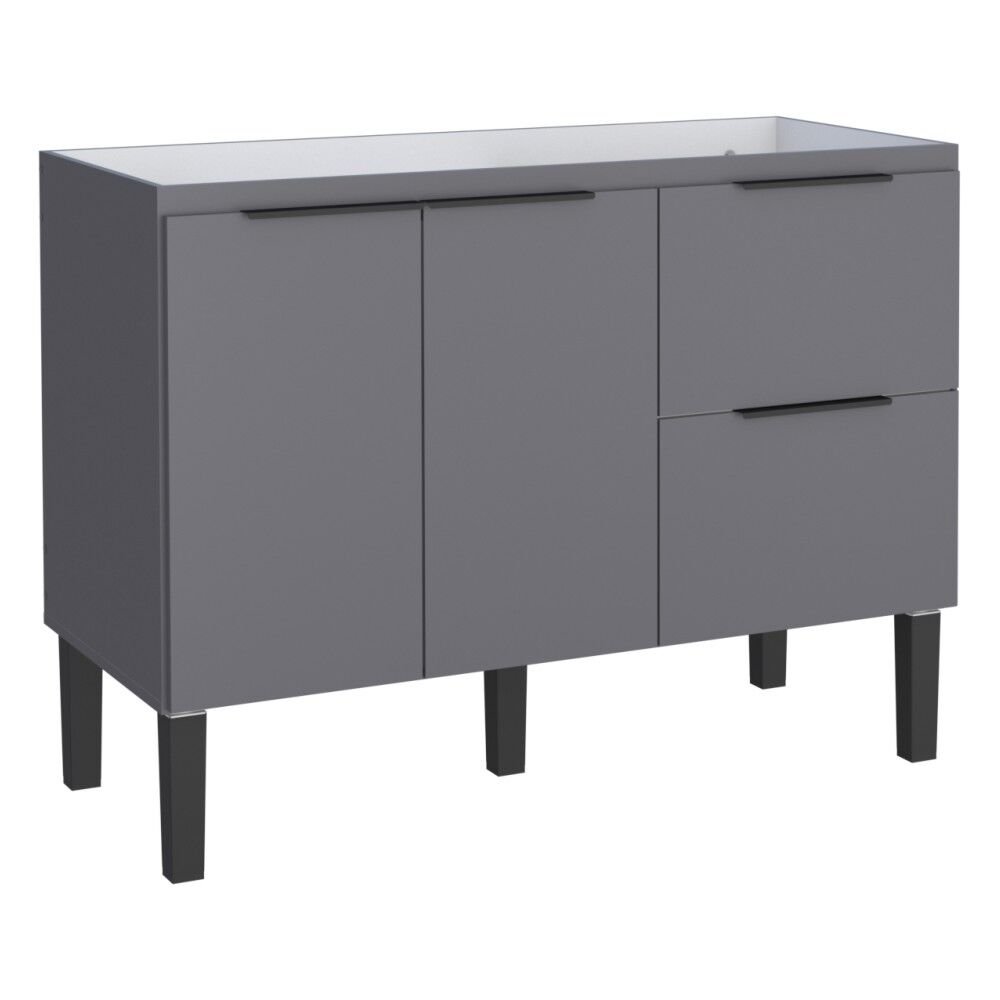 Balcão de Cozinha Cisne 114cm Cinza Cozimax