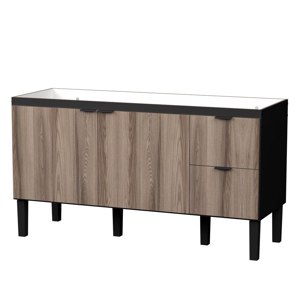 Balcão de Cozinha Colibri 144cm Tamarindo Preto Cozimax