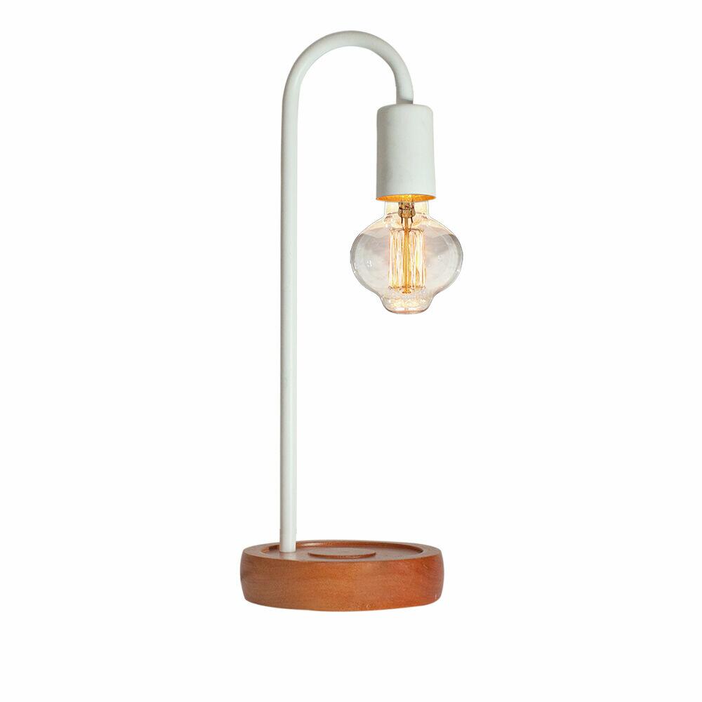 Abajur Flam 1 Lâmpada E27 Branco Taschibra