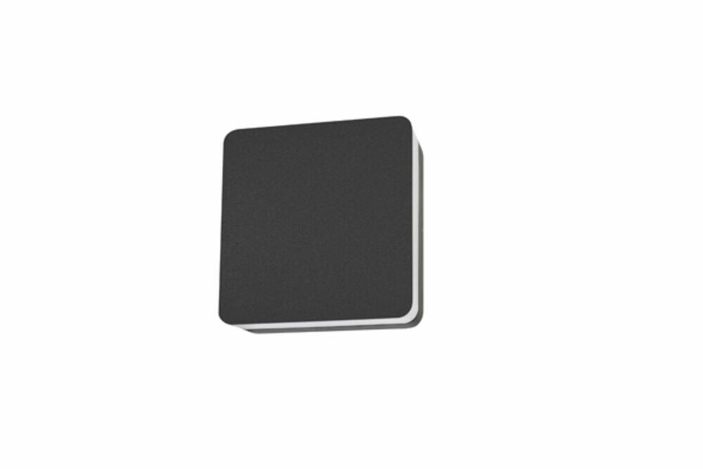 Arandela Kassel LED Quadrado 12w 3.000k Luz Branco Quente Blumenau Iluminação