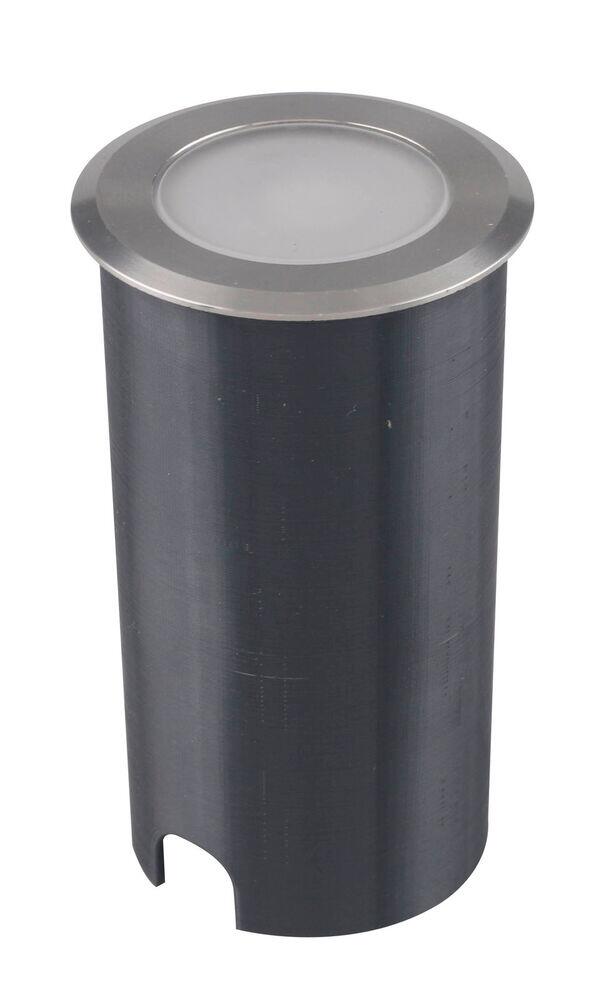 Embutido de Solo Slim LED Inox 1w 3.000k Luz Branco Quente Blumenau Iluminação