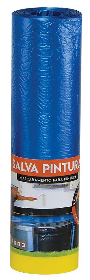 Bobina Salva Pintura 2,40x20m Azul Salva Piso