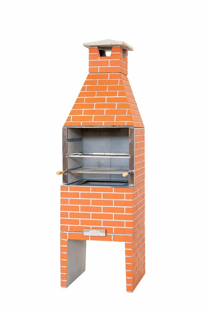 Churrasqueira Pré-Moldada 55Cm Tijolinho Vermelha Primus