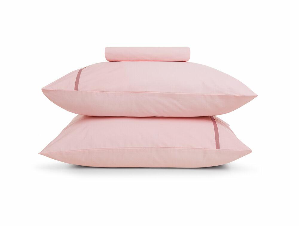 Jogo de Cama Queen 1,58x1,98x0,38m Liam Rosa