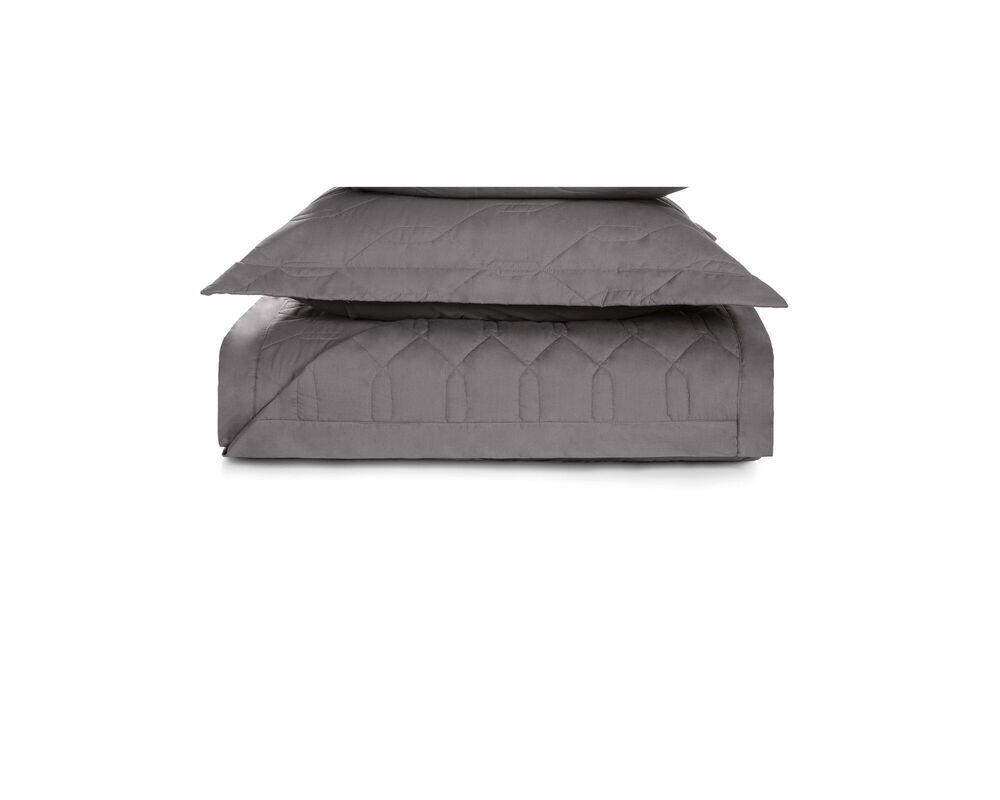 Colcha Solteiro Karsten 1,80x2,55m Liss Grafite
