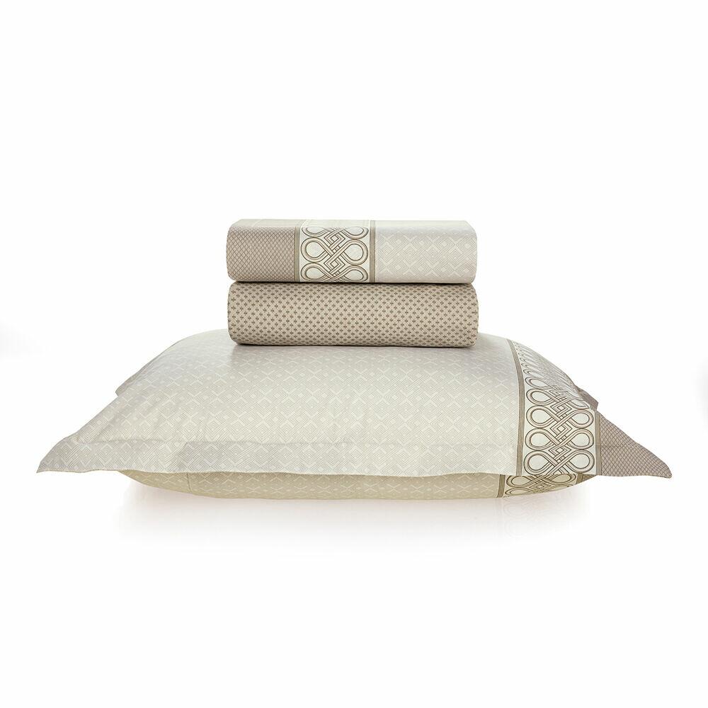 Jogo de Cama Solteiro Karsten 1,80x2,40m Voguel Bege