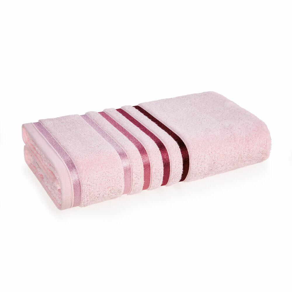 Toalha de Banho Karsten 0,70x1,40m Lumina Marshmallow/Rosa