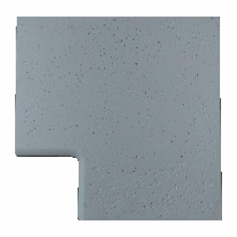 Borda Boleada Canto 90º Via Acqua Argento 32,5x32,5x2 Cimentíssimo