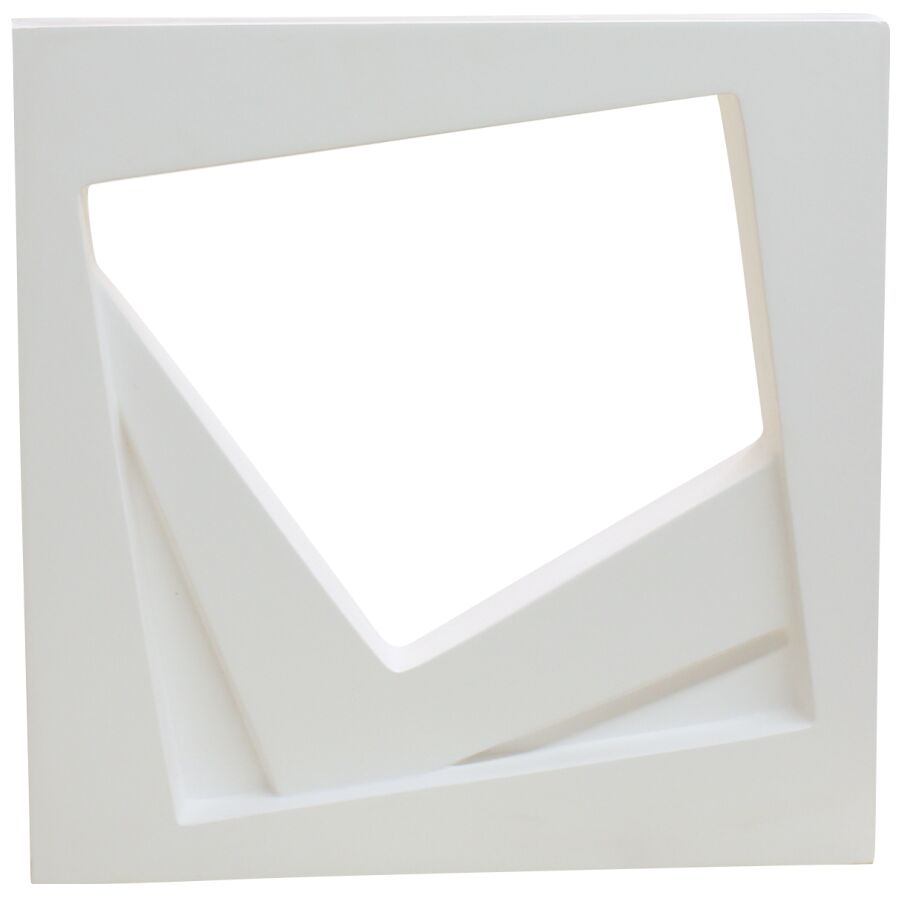 Cobogó Cimentício Alcubo Parede Cemento Bianco 40x40x8 Cimentíssimo