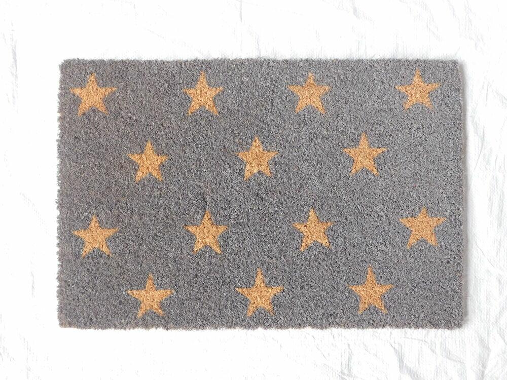 Capacho Estrela de Fibra de Coco 40x60cm Diagonal