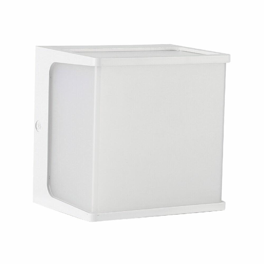 Arandela Externa LED 8W 3000K Hamsa Branco Luz Amarela Gaya
