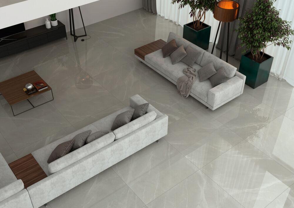 Porcelanato Valenciano Gris Retificado Polido 120x120 Eliane