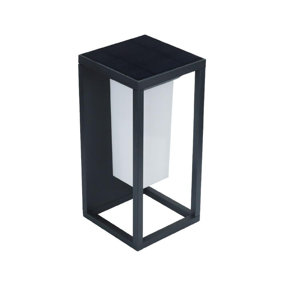 Arandela Solar Kohav 2W 3000K Preta Luz Amarela Gaya