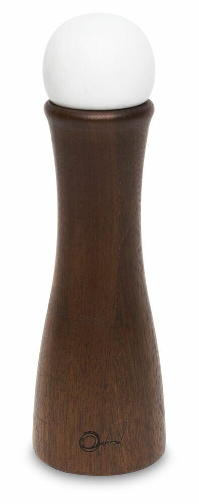 Moedor de Sal ou Pimenta Oxford 20cm Branco e Madeira