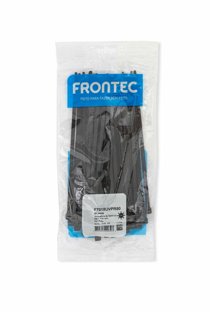Abraçadeira Nylon 4,8x180mm Preto 50 Peças Frontec