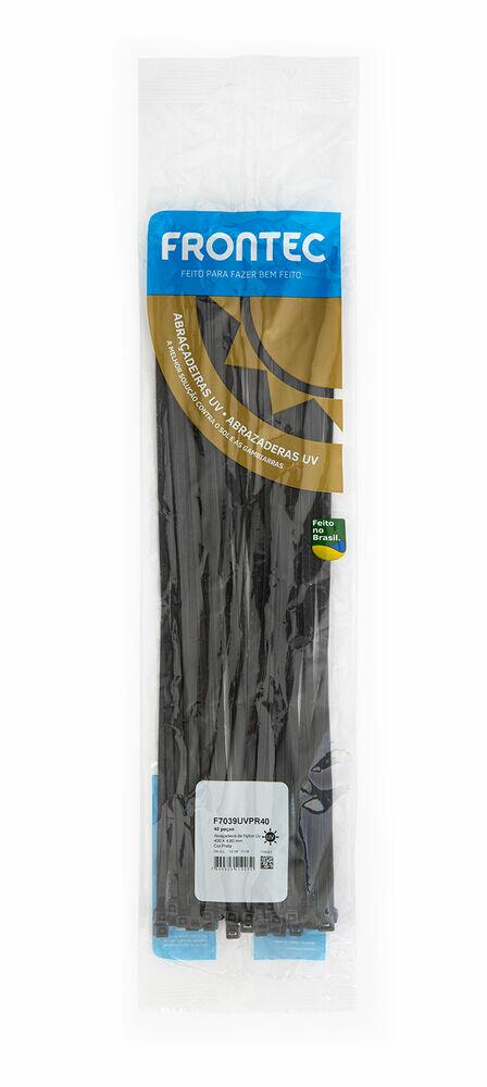 Abraçadeira Nylon 4,8x400mm Preto 40 Peças Frontec