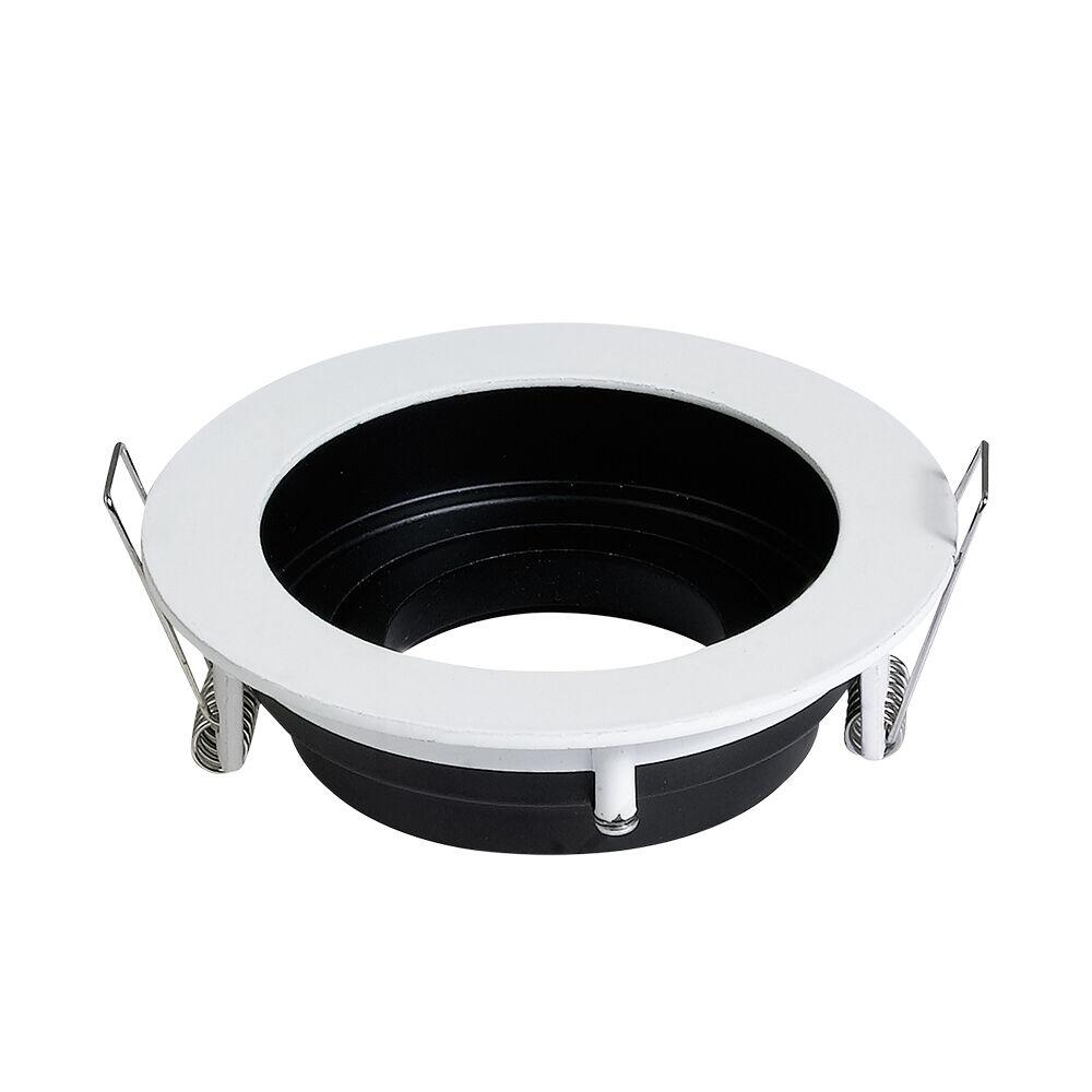 Spot Embutido p/ 1 Lâmpada Redondo Lince Preto/Branco Blumenau Iluminação