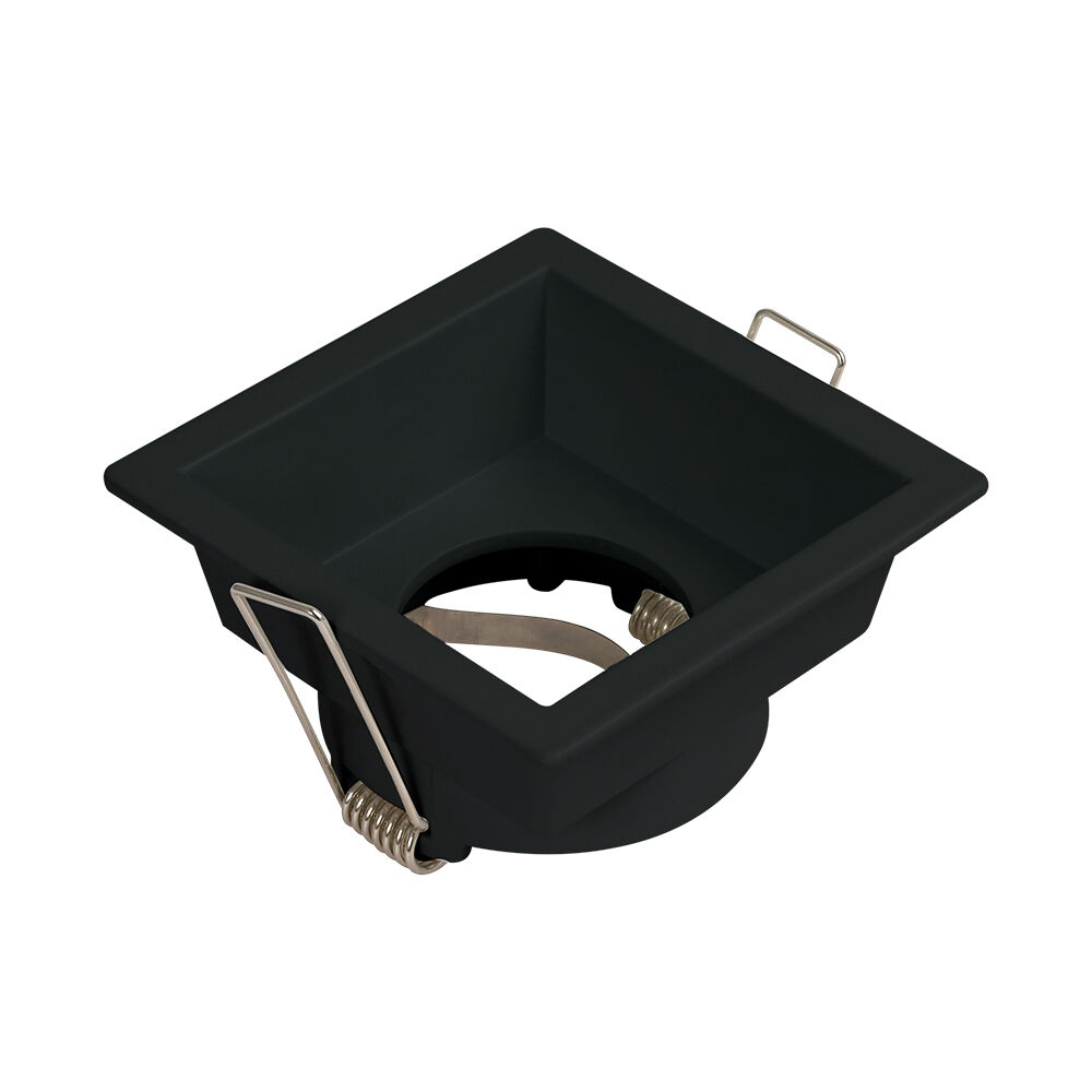 Spot Embutido p/ 1 Lâmpada Quadrado Lince Preto Blumenau Iluminação