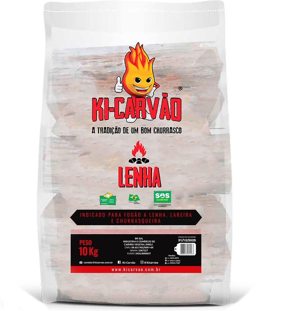 Lenha Acácia Negra Ki-Carvão 10kg