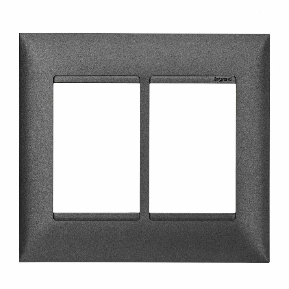 Placa Plus+ 6 Seções 4x4cm Preto Onix Pial
