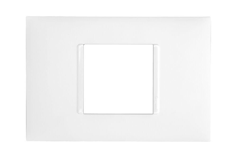 Placa Plus+ 2 Seções Sem Divisória Branco Pial