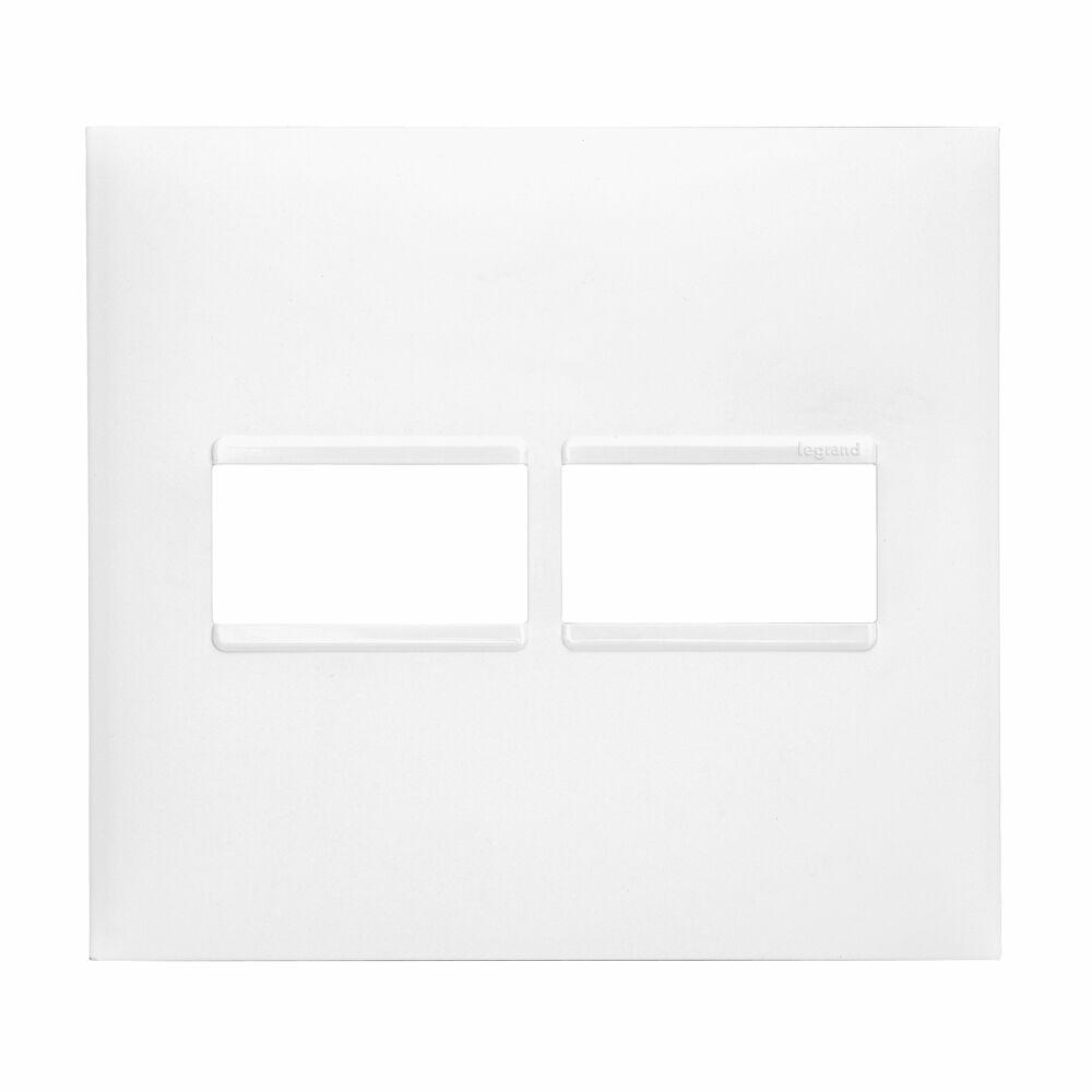 Placa Plus+ 2 Seções 4x4cm Branco Pial