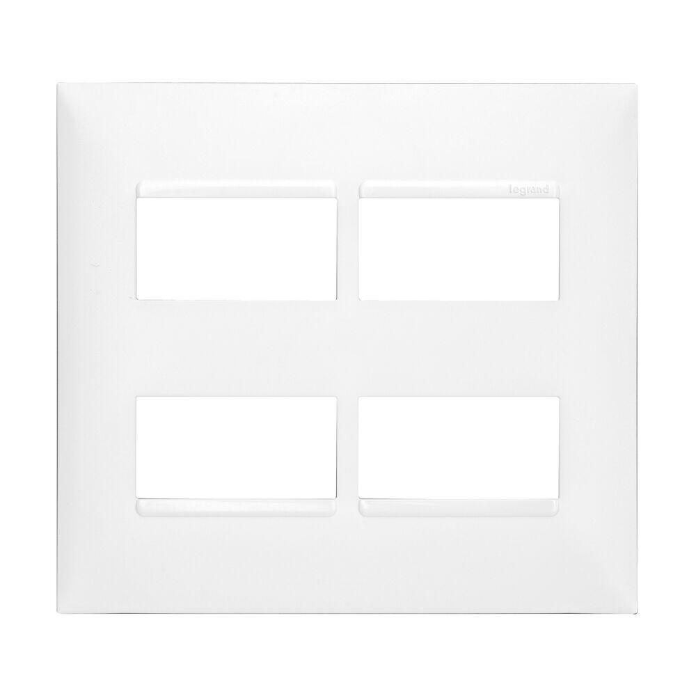 Placa Plus+ 4 Seções 4x4cm Branco Pial