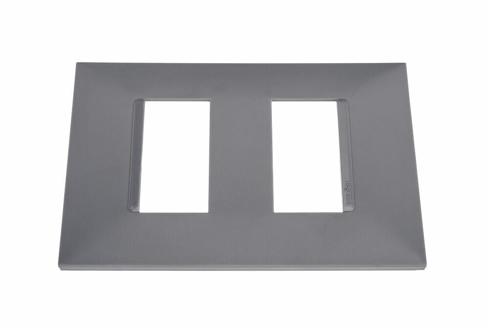 Placa Plus+ 2 Seções Cinza Pial